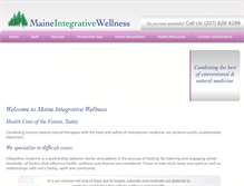 Tablet Screenshot of mainewellness.com